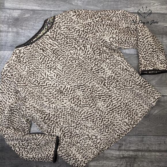 Chico's Sequin Hook and Loop Closure Jacket Size Chico's 3 (16) - Picture 5 of 5